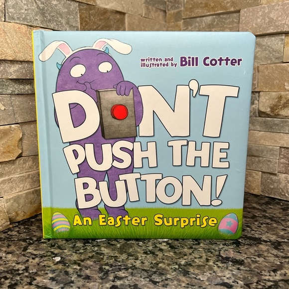 Don’t Push The Button Cardboard book Easter Surprise NEW - Picture 1 of 4